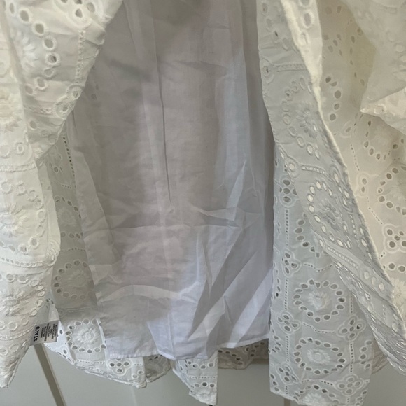 NWOT STAUD Hyacinth Short Sleeve Eyelet Maxi Dress - Picture 7 of 15